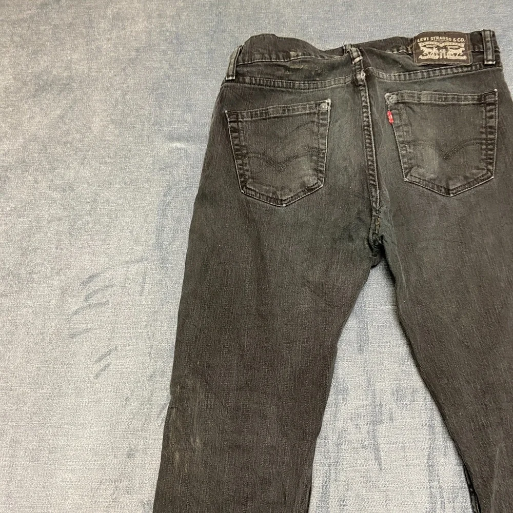 Levi's Jeans Mens 30x30 Black Denim Slim Fit Skinny Leg Streetwear Dark Wash